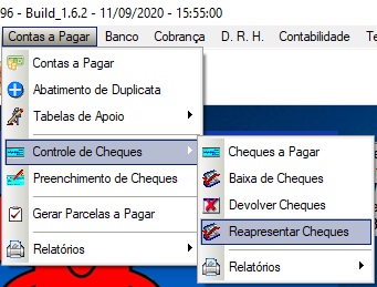Reapresentar Cheques - A Pagar