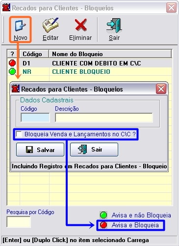 Bloqueios